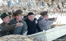 Kim Jong-un thị sát tập trận pháo binh bắn đạn thật